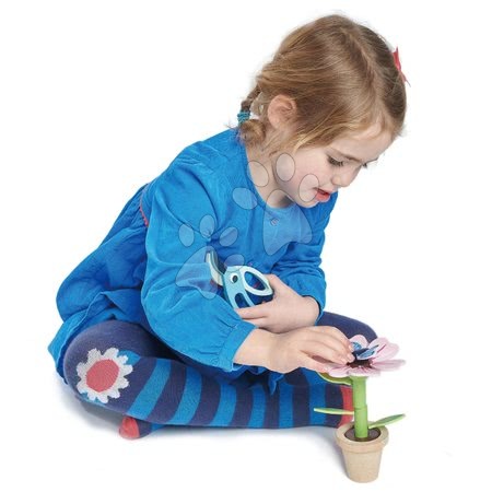 Giochi per professione in legno - Fiore di legno in vaso Blossom Flowerpot Tender Leaf Toys - 4