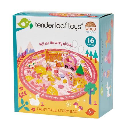 Jucării pentru dezvoltarea abilitătii copiiilor - Tărâm din lemn cu prințesă Fairy tale Story Bag Tender Leaf Toys - 2