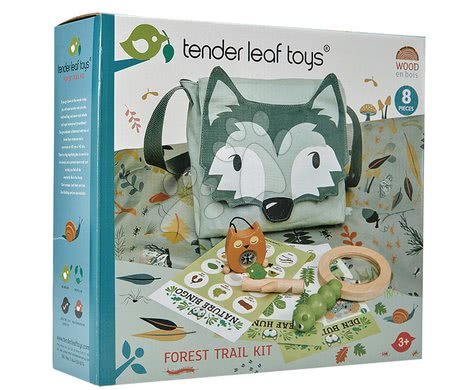 Dřevěné naučné hry - Dřevěná sada na výlet do lesa Forest Trail Set Tender Leaf Toys - 6