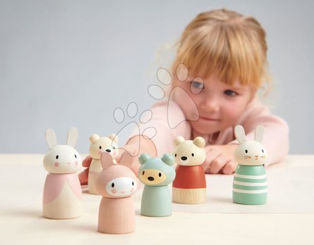 Căsuțe pentru păpuși din lemn - Familia iepurașilor din lemn Bunny Tales Tender Leaf Toys - 7