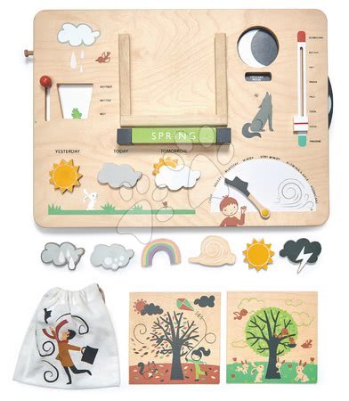 Jocuri educative din lemn - Stație meteo din lemn Weather Watch Tender Leaf Toys - 4