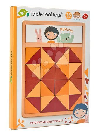 Lernspiele aus Holz - Holzmosaik Patchwork Quilt Puzzle Tender Leaf Toys - 2