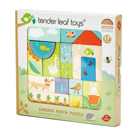 Giocattoli didattici in legno - Puzzle in legno in giardino Garden Patch Puzzle Tender Leaf Toys - 3