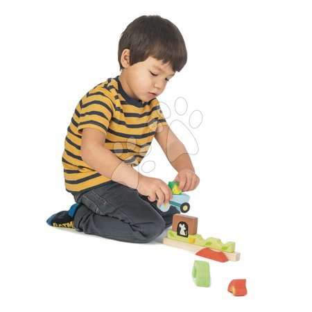 Drevené hračky - Drevené magnetické puzzle záhrada Garden Magnetic Puzzle 3D Tender Leaf Toys_1
