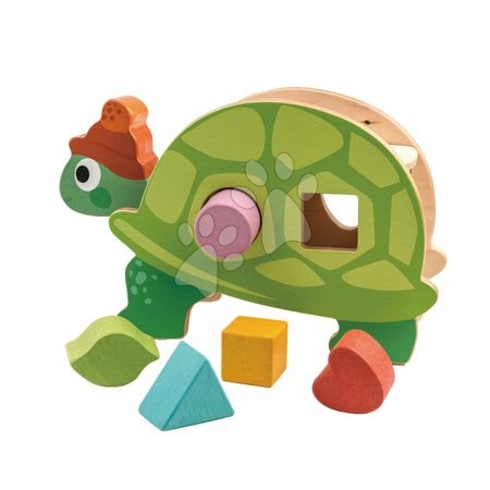 Jouets didactiques en bois - La tortue en bois à forme didactique de Tender Leaf Toys - 2