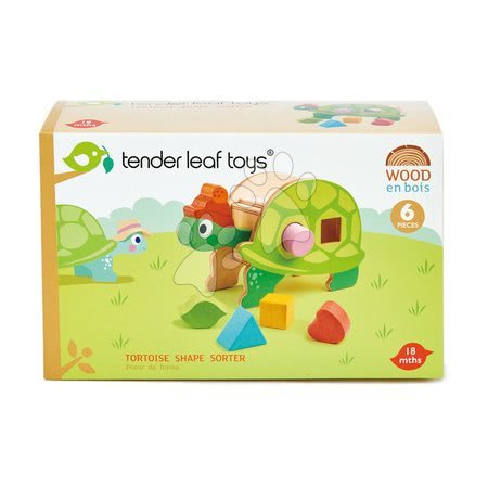 Jouets didactiques en bois - La tortue en bois à forme didactique de Tender Leaf Toys - 3