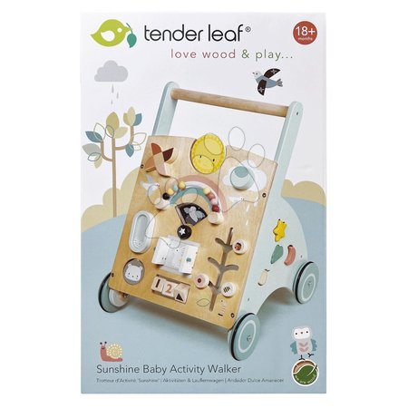 Wooden developmental toys - Wooden walker 4 seasons Sunshine Baby Activity Walker Tender Leaf Toys - 7