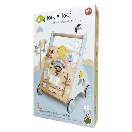 Dřevěné didaktické hračky - Dřevěné chodítko 4 roční období Sunshine Baby Activity Walker Tender Leaf Toys - 8