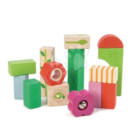 Drevené hračky - Drevené kocky lesná škôlka Nursery Blocks Tender Leaf Toys_1