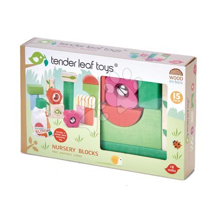 Fa építőkockák - Fakockák erdei iskola Nursery Blocks Tender Leaf Toys - 2