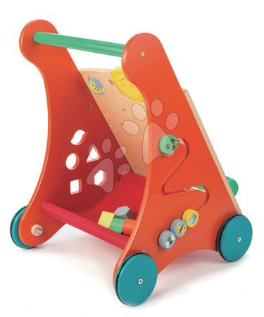 Drevené  hračky - Drevené chodítko záhrada Baby Activity Walker Tender Leaf Toys_1