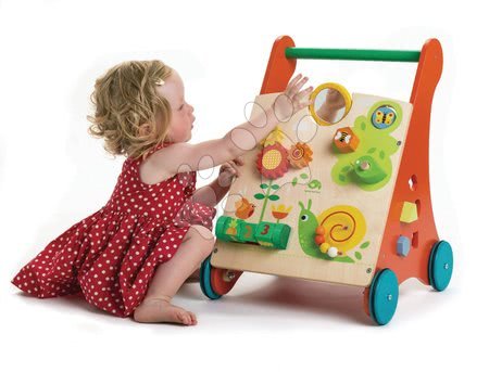 Giocattoli didattici in legno - Girello in legno giardino  Baby Activity Walker Tender Leaf Toys - 2