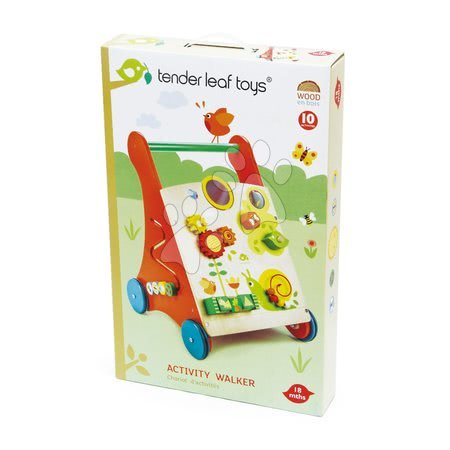 Giocattoli didattici in legno - Girello in legno giardino  Baby Activity Walker Tender Leaf Toys - 5