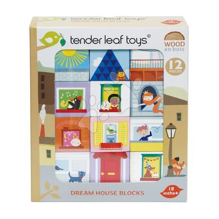 Fa építőkockák - Fa kockák élet a lakóházban Dream house Blocks Tender Leaf Toys - 2