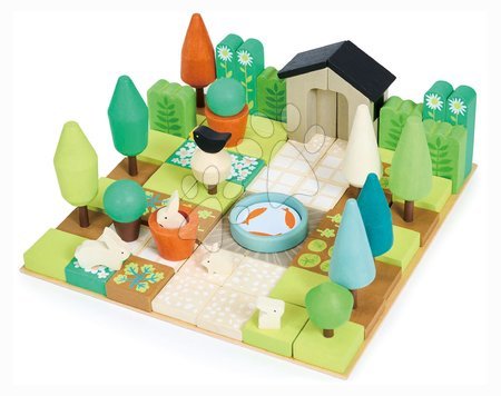 Wooden educational games - Wooden puzzle garden My Little Garden Designer Tender Leaf Toys - 5