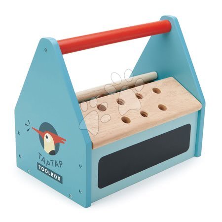 Fa munkapad és szerszámok - Fa koffer Tap Tap Tool Box Tender Leaf Toys - 6