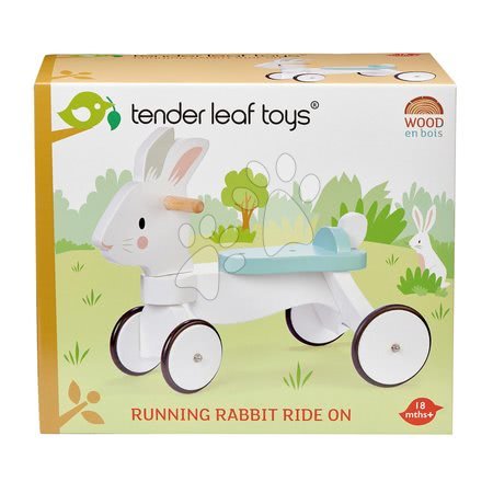 Dřevěná odrážedla - Dřevěné odrážedlo běžící zajíc Running Rabbit Ride on Tender Leaf Toys - 9