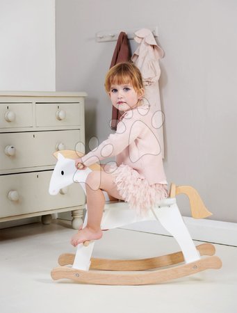 Koniki na biegunach - Drewniany koń na biegunach Lucky Rocking Horse Tender Leaf Toys - 2