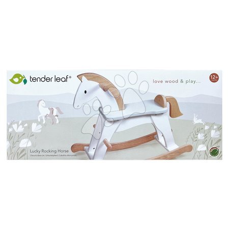 Koniki na biegunach - Drewniany koń na biegunach Lucky Rocking Horse Tender Leaf Toys - 3