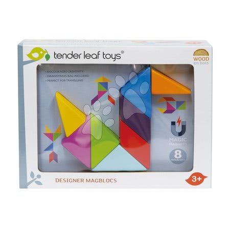 Jocuri de construit din lemn Tender Leaf - Joc de construit magnetic din lemn Designer Magblocs Tender Leaf Toys - 16