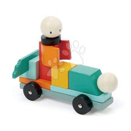 Fa építőjátékok Tender Leaf - Fa mágneses építőjáték Racing Magblocs Tender Leaf Toys - 3