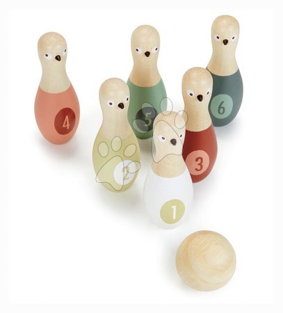 Skittles - Wooden skittles with ball Birdie Skittles Tender Leaf Toys - 3