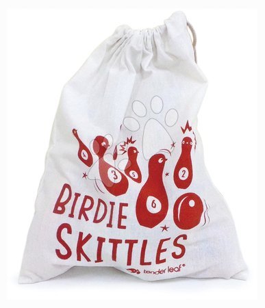 Teke - Fa tekebábuk golyóval Birdie Skittles Tender Leaf Toys - 4