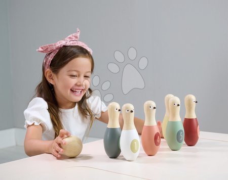 Bowling - Popice din lemn cu minge Birdie Skittles Tender Leaf Toys - 6