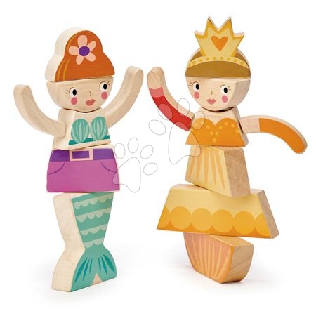 Didaktische Holzspielzeuge - Prinzessinnen und Feen Puzzle -Princesses and Mermaids Tender Leaf Toys - 2