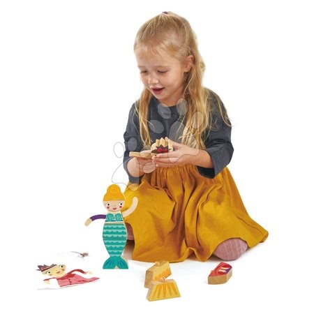 Didaktische Holzspielzeuge - Prinzessinnen und Feen Puzzle -Princesses and Mermaids Tender Leaf Toys - 4