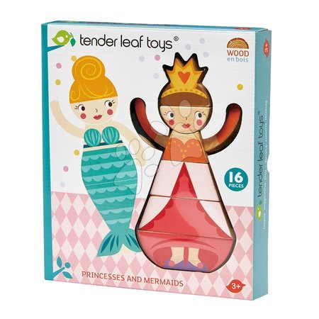 Didaktische Holzspielzeuge - Prinzessinnen und Feen Puzzle -Princesses and Mermaids Tender Leaf Toys - 5