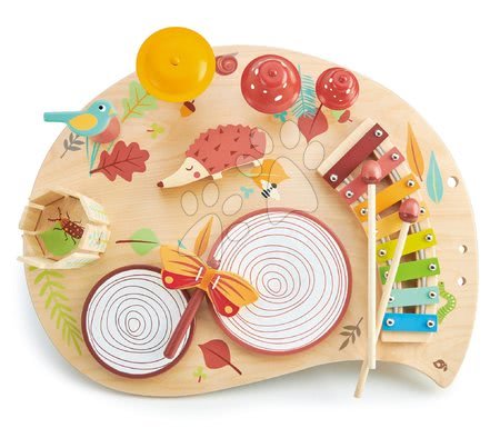 Dřevěné didaktické hračky - Dřevěný hudební stůl Musical Table Tender Leaf Toys - 2