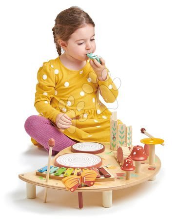 Dřevěné didaktické hračky - Dřevěný hudební stůl Musical Table Tender Leaf Toys - 6