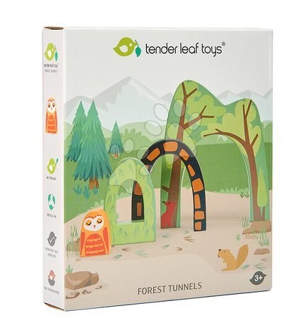 Drvene didaktičke igračke - Drveni planinski tunel Forest Tunnels Tender Leaf Toys - 2