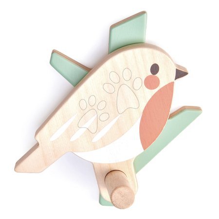 Meubles en bois pour enfants - Crochet en bois pour enfants Forest Coat Hook Tender Leaf Toys