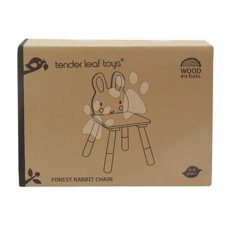 Fa gyerekbútor - Fa kisszék nyuszi Forest Rabbit Chair Tender Leaf Toys - 6