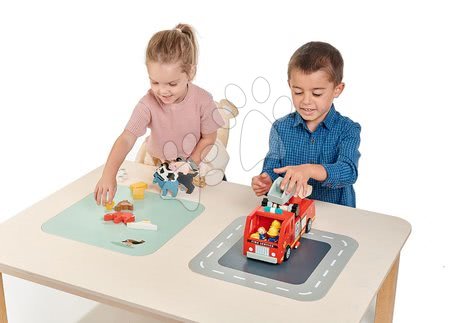 Dětský dřevěný nábytek - Dřevěný stůl obdélníkový na hraní Play Table Tender Leaf Toys - 2