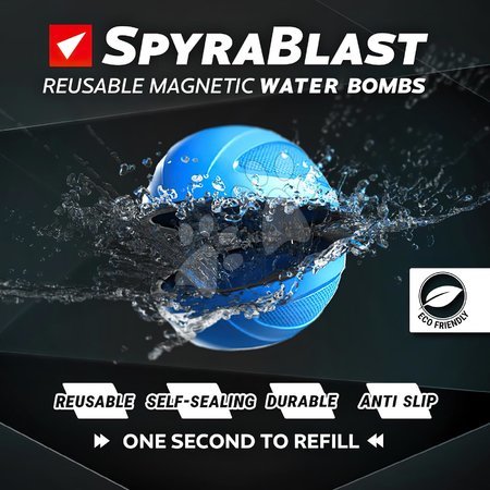 Pistolets à eau - Grenade aquatique magnétique SpyraBlast Bleu&Rouge Spyra - 5