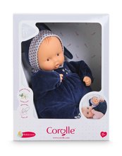 Igrače dojenčki od 0. meseca - Bubica Babipouce Temno modre zvezdne sanje Mon Doudou Corolle s rjavimi očmi in z majhnimi ustnicami 28 cm od 0 mesecev_1