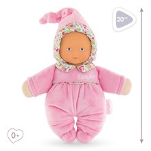 Bábiky od 0 mesiacov - Bábika Babidoux Blossom Garden Mon Doudou Corolle s modrými očami a hrkálkou 20 cm od 0 mes_3