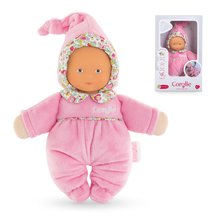 Puppen ab 0 Monaten - Puppe Babidoux Blossom Garden Mon Doudou Corolle mit blauen Augen und einer Rassel 20 cm ab 0 Monaten_0