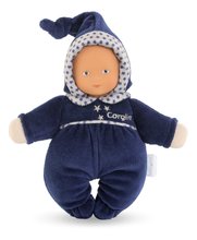 Bábiky od 0 mesiacov - Bábika Babidoux Navy Blue Starry Dreams Mon Doudou Corolle s modrými očami a hrkálkou 20 cm od 0 mes_0