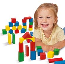 Dřevěné kostky - Dřevěné kostky Wooden Toy Blocks Eichhorn barevné 85 dílů v různých tvarech od 12 měsíců_0