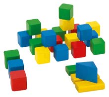 Dřevěné kostky - Dřevěné kostky Wooden Toy Blocks Eichhorn barevné 85 dílů v různých tvarech od 12 měsíců_1