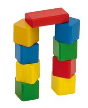 Dřevěné kostky - Dřevěné kostky Wooden Toy Blocks Eichhorn barevné 85 dílů v různých tvarech od 12 měsíců_3