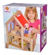 Dřevěné domky pro panenky - Dřevěný domeček pro panenky Doll's House Eichhorn komplet vybavený nábytkem a 2 figurkami výška 41 cm_2