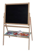 Tabla magnetică din lemn Standing Blackboard Eichhorn pliabilă cu 12 accesorii de la 3 ani