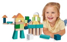 Dřevěné kostky - Dřevěné kostky barevné Wooden Blocks Eichhorn různé tvary 44 kusů od 12 měsíců_1