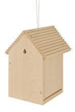 Detský drevený nábytok - Drevená vtáčia búdka Outdoor Birdhouse Eichhorn Poskladaj a vymaľuj - so štetcom a farbami od 6 rokov_1