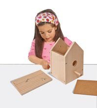 Detský drevený nábytok - Drevená vtáčia búdka Outdoor Birdhouse Eichhorn Poskladaj a vymaľuj - so štetcom a farbami od 6 rokov_3